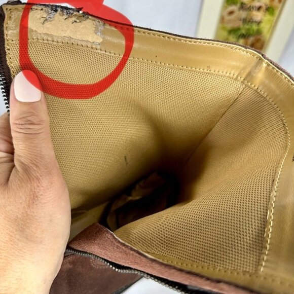 Cole Haan Marshal Chestnut Suede Boots Size 9M - Picture 11 of 14